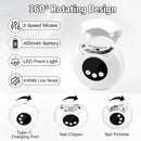 Nueva versión mejorada de taladro eléctrico para uñas, pulidor eléctrico, afilador de uñas automático con luz LED, ajuste de 3 velocidades, diseño de almacenamiento de residuos, lima de uñas segura recargable, adecuada para el hogar y el salón, herramien
