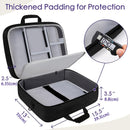 Bolsa para Mezclador DJ (Tamaño: 15.5" x 13" x 6"), Bolsa de Gran Capacidad con Relleno de 10mm, Ideal para Equipos de Grabación, Cables y Accesorios, Negra