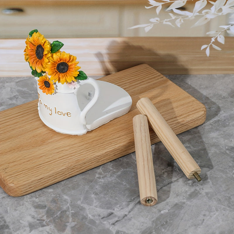 1pc Soporte de papel de cocina de resina floral de girasol, soporte decorativo para rollo de cocina, no necesita electricidad, para fiestas, hogar y oficina.