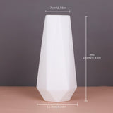 1 unidad Jarrón geométrico contemporáneo de flores, plástico resistente a los golpes, decoración de estilo europeo, ornamento multiusos seco y húmedo, accesorio de decoración para el hogar - Colores surtidos