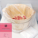 Bolsa de Baño para Pies Desechable Bolsa de Baño para Pies Bolsa de Plástico Bañera para Pies Relajante Barril de Madera Bolsa de Barril Engrosada Película de Barril Empaque Independiente Adecuado para el Hogar, Viajes, Uso de Baño de Pies