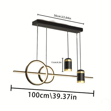 Linterna LED de Estilo Moderno para Comedor, Cocina, Sala, Dormitorio, Lámpara de Techo para Mesa de Comedor, Adecuada para Centros Comerciales, Salas, Oficinas, Cafeterías, Pasillos, Baños y Escaleras