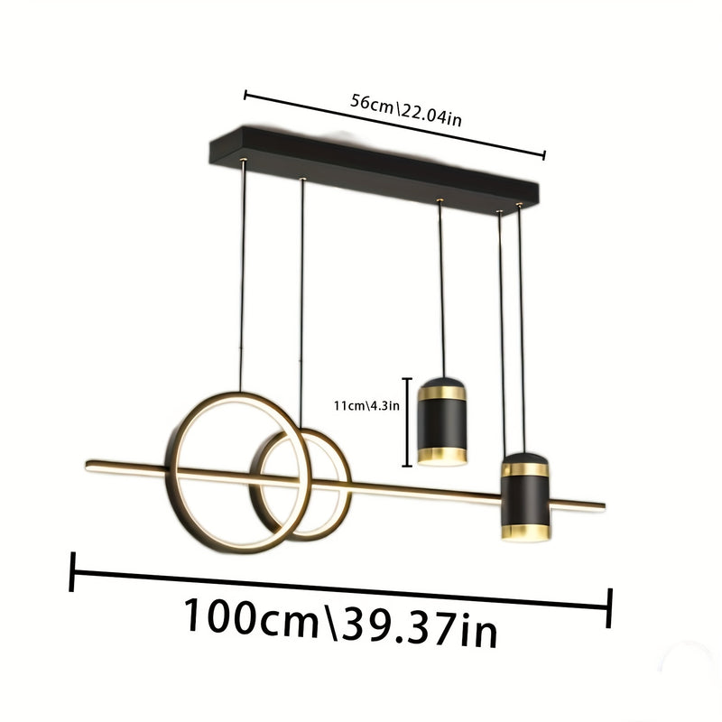 Linterna LED de Estilo Moderno para Comedor, Cocina, Sala, Dormitorio, Lámpara de Techo para Mesa de Comedor, Adecuada para Centros Comerciales, Salas, Oficinas, Cafeterías, Pasillos, Baños y Escaleras