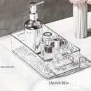 Caja de Almacenamiento de Maquillaje de Acrílico Transparente, Hermosa y de Alta Calidad para Escritorio, Ligera y Lujosa con Patrón de Glaciar, Se Puede Apilar y Guardar en el Escritorio