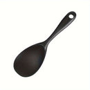 1/2/4X Cuchara de Arroz de Silicona, Antiadherente y Resistente al Calor, Cuchara de Servir Arroz para Cocedor de Arroz (Negro), Reayou