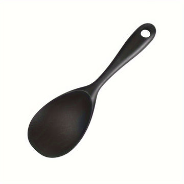 1/2/4X Cuchara de Arroz de Silicona, Antiadherente y Resistente al Calor, Cuchara de Servir Arroz para Cocedor de Arroz (Negro), Reayou