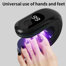 Linterna Portátil Mini para Uñas con Pantalla Digital, Modos de Temporizador 30s/60s, Batería de 500mAh, Secador de Gel USB para Diseños de Manicura y Uñas en Casa o Salón
