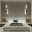 Conjunto de 2 lámparas de pared LED ultradelgadas y elegantes para el ambiente del salón. La moderna lámpara de noche metálica es ideal para la decoración del hogar, dormitorios, hoteles, restaurantes, cafeterías y otros espacios comerciales. Fácil de in