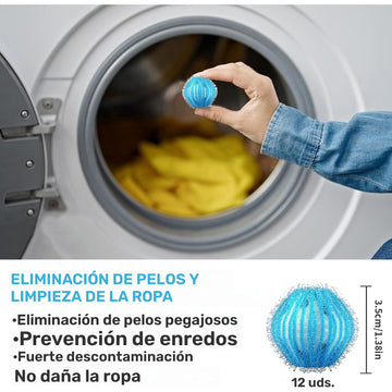 12 piezas de eliminador de pelo de mascota seguro para lavadora, eficaz recogedor de pelusa y pelusa, criba de pelo, accesorio práctico para el cuidado de la ropa - accesorio para lavadora
