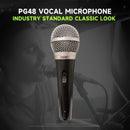 Micrófono de mano X-Duonic PG48 con cable - Alta calidad, duradero, con clip, ideal para KTV, canto y karaoke, fácil de usar, no necesita batería, accesorio de karaoke | Micrófono de sonido dinámico | Micrófono duradero