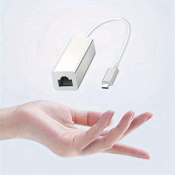 Adaptador De Red LAN Ethernet RJ45 A USB C De 10/100Mbps Compatible Con OS WIN, Para MacBook Pro/Air, IPad Pro, Dell XPS, Surface Laptop Y Mac Con USB C.