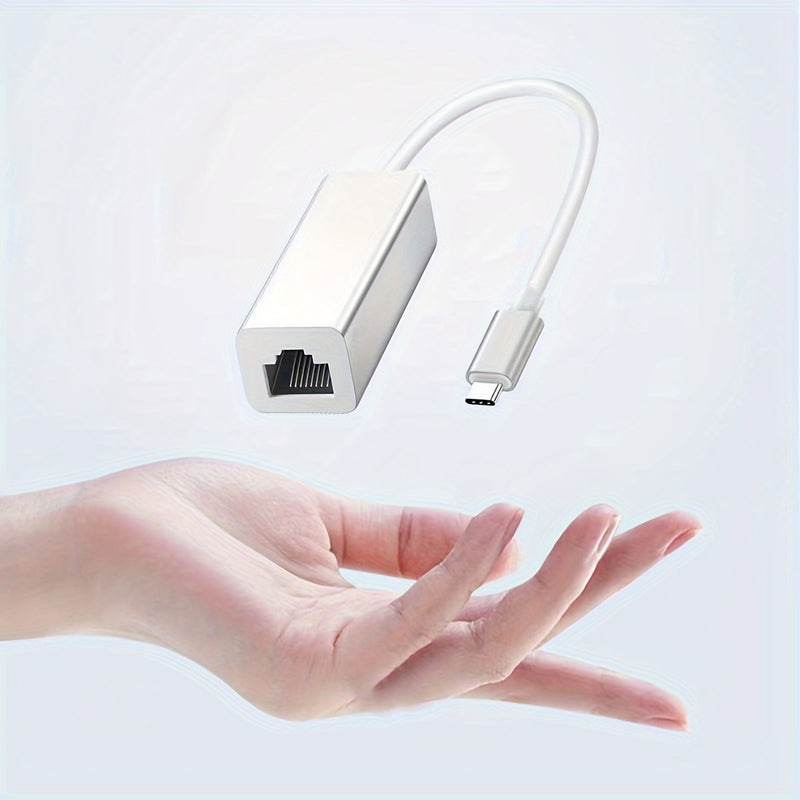Adaptador De Red LAN Ethernet RJ45 A USB C De 10/100Mbps Compatible Con OS WIN, Para MacBook Pro/Air, IPad Pro, Dell XPS, Surface Laptop Y Mac Con USB C.