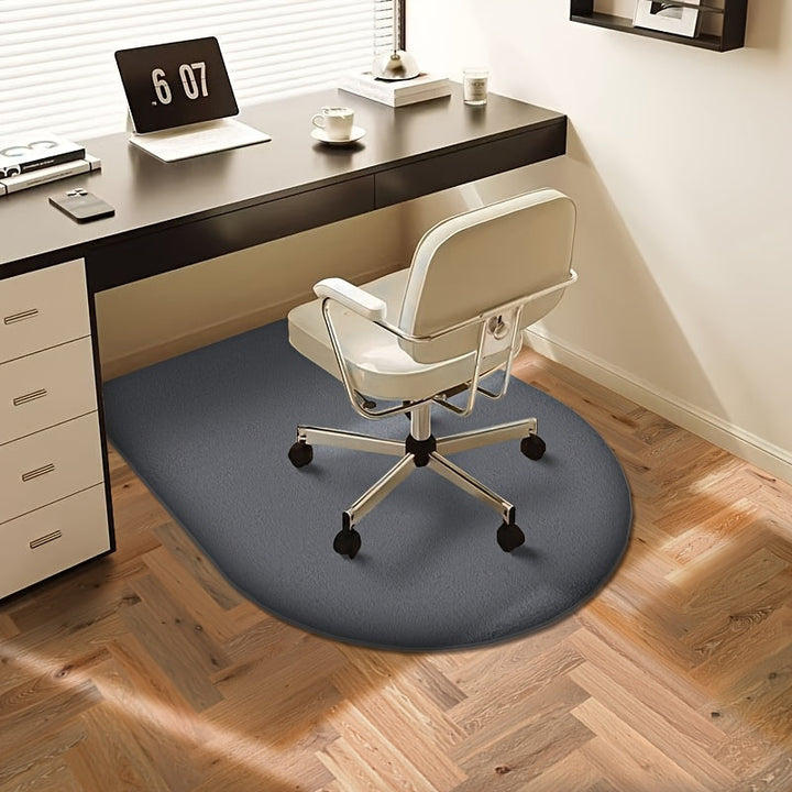 Alfombra duradera para silla de estudio con arco simple, para computadora, hogar, dormitorio o tocador, suave y aislante de sonido