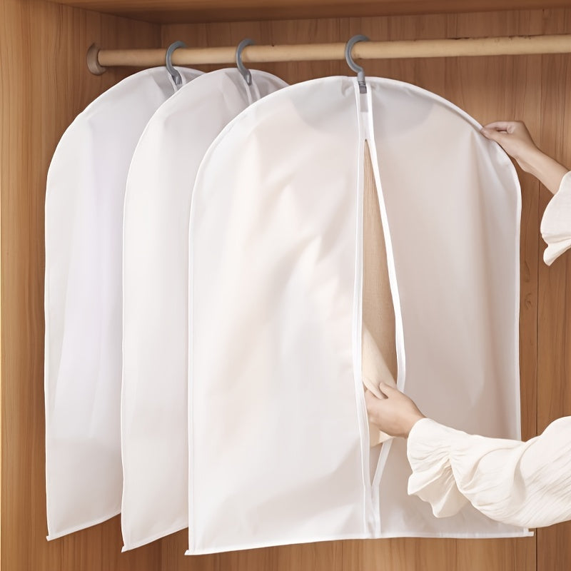 5 piezas, funda de polvo para ropa, bolsa de colgar ropa y trajes transparente y impermeable para el hogar