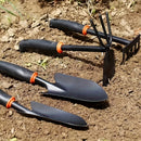 Juego de herramientas de jardinería de 3 piezas - Pala ancha de mano, rastrillo cultivado de mano, herramienta de plantación de doble cara para cavar, trasplantar y desmalezar - Adecuado para jardineros y amantes de plantas - Regalo ideal para jardinería
