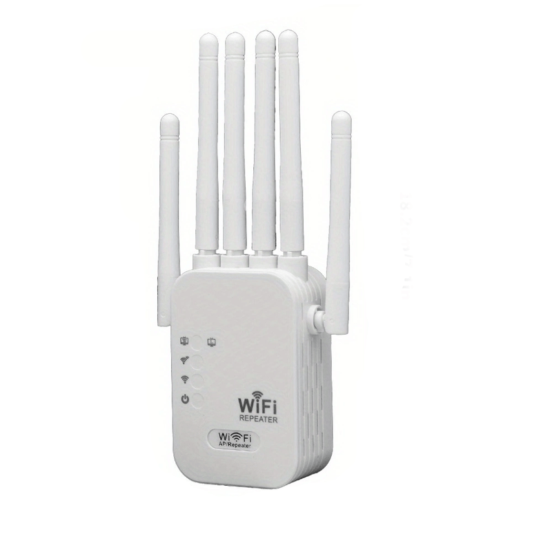 Amplificador de señal Wi-Fi MOMOTOR 2.4GHz, extensor de red WiFi con soporte para WIFI6, alcance de 300m, fácil instalación, enchufe para EE.UU. 110-130V, cobertura para toda la casa
