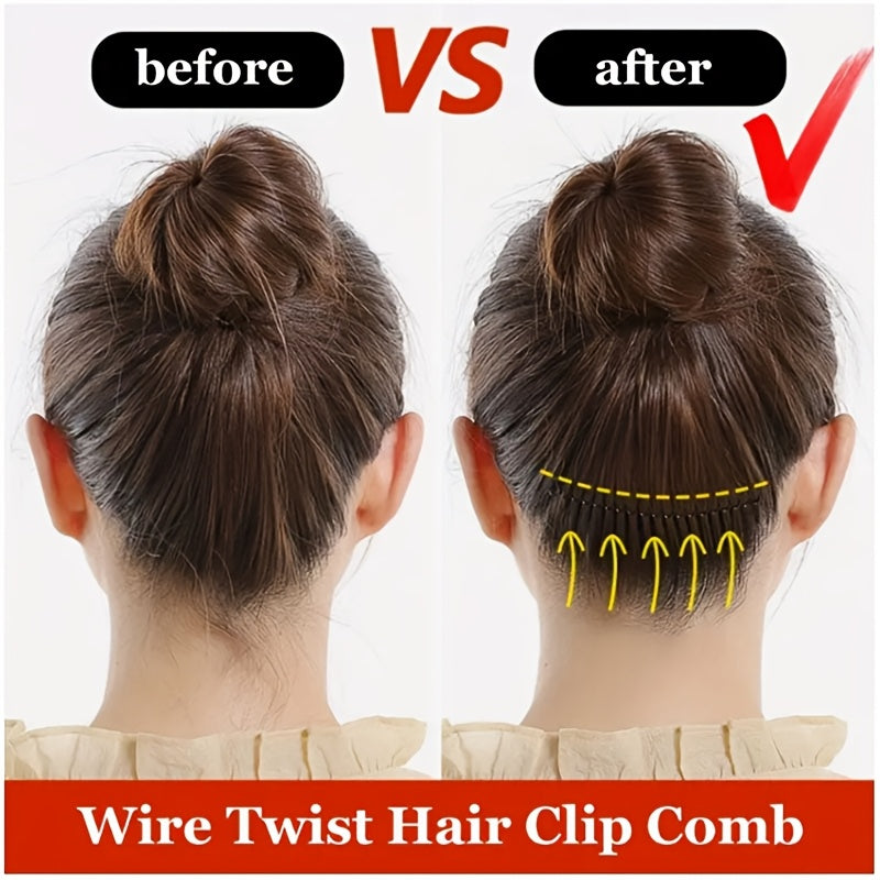 1, 2 o 4 peines invisibles en forma de U para fijar el flequillo, peinetas elegantes para novias, accesorios para el cabello que evitan el resecamiento