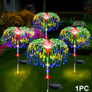 Luces navideñas de jardín solares 4/2/1, luces de fuegos artificiales solares LED 120/240/60, luces exteriores solares de estallido de estrellas brillantes, decoración para patio trasero y porche, regalos, IP44, Luces para césped, ilumina tu jardín