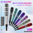 Microfono sin varillas G-MARK SKM9000 Profesional UHF con Frecuencia Ajustable y Carcasa Metálica para Eventos, Enseñanza y Bodas