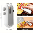 Máquina Selladora de Aperitivos Portátil, Sellador Manual para Bolsas de Plástico, Carga USB, Batería de Litio Recargable de 150mAh, Equipo Pequeño para Servicio de Alimentos en Cocina y Catering. Adecuado para uso en 7 escenarios importantes, escuela, c