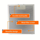 1pc Filtro de Campana Extractora TENLUN - Malla Antigrasa Extraíble y Lavable, Construcción Metálica Duradera con Bisagra de Plástico PP para Limpieza Fácil, Compatible con Sistemas de Ventilación de Cocina, Instalación Sencilla
