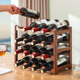 Pequeño estante para vinos de encimera para el hogar, conveniente y hermoso, se puede utilizar en la cocina, el restaurante, la oficina y otras escenas.