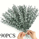 Ramas de Eucalipto Artificial Realistas Sin Mantenimiento 70/90 - Perfectas para Decoración del Hogar, Bodas, Primavera y Verano, Día de San Patricio, Artesanías de Pascua | Planta de Plástico Versátil para Mesa