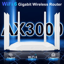 Roteador AX3000 WiFi 6 de YLEEGS, con Gigabit Ethernet, doble banda 5G/2.4G, amplia cobertura, conexión ininterrumpida, sin bloqueos, fácil visualización para juegos, oficina y entretenimiento, enchufe de EE. UU., 110V/220V, sin batería, antena incluida,