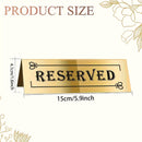 3 piezas, letreros de mesa de acrílico de lujo, resistentes al agua, doble cara, duraderos y fáciles de limpiar, indicadores de asientos para bodas, fiestas, restaurantes y eventos especiales, perfectos para uso en interiores y exteriores