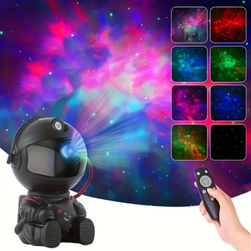 Una proyección de techo de nebulosa con luz nocturna de aspecto lindo que se puede utilizar como decoración, luz de ambiente para la sala de juegos, compañero de luz de proyección para fiestas, regalo perfecto, enchufe USB sin necesidad de batería
