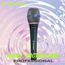Micrófono Dinámico Profesional para Escenario y Canto en Vivo con Cable Universal