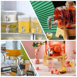 1pc Grifo de Repuesto para Dispensador de Bebidas de Estilo Empuje de Fácil Instalación - Acabado Cromado, Válvula de Vertido con Palanca para Jarra y Agua, Rosca Externa de 3/4", No Requiere Energía