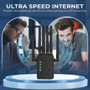 El amplificador de señal de WiFi, transmisión estable de 2,4 GHz, seis antenas para cobertura completa, distancias más largas que nunca, superantenas, con puerto Ethernet, amplificador de señal.