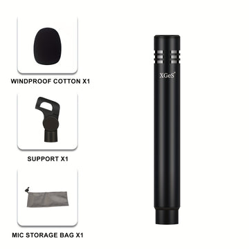 Micrófono de condensador de diafragma pequeño C06 Ultra Heart Finger - Grabación de alta definición para instrumentos acústicos - Audio nítido, listo para el escenario, musicalidad mejorada para batería, violín, piano