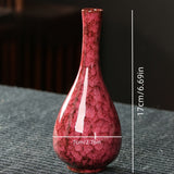 Juego de 6 floreros de cerámica estilo Art Deco, diseño moderno y minimalista con esmalte de horno cambiante, patrón de nubes, decoración para sala y dormitorio, bien empacados