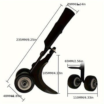 1pc Herramienta Manual para Arrancar Malezas con Rueda Rodante - Sin Necesidad de Mango, Ideal para Jardín, Césped y Acera - Eliminación Eficiente de Malas Hierbas con Menor Esfuerzo Físico, Mantenimiento del Jardín, Limpiador de Caminos, Mecanismo de Pa