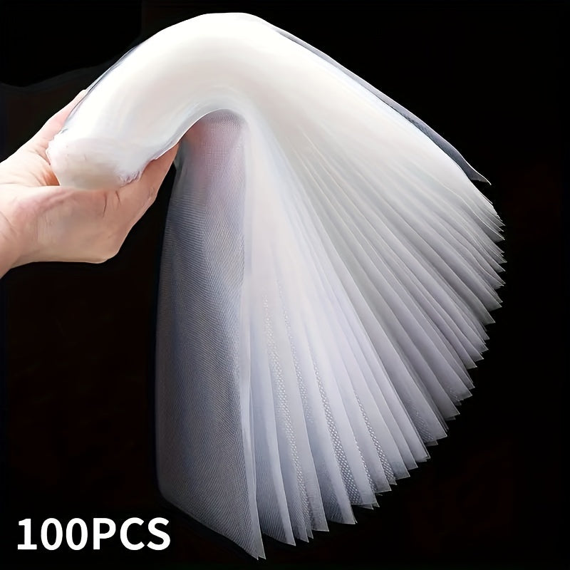 Conjunto de 100 piezas, bolsas de almacenamiento de alimentos al vacío, con 3 tamaños de bolsas de alimentos al vacío para elegir, adecuadas para almacenamiento de alimentos y cocina al vacío, bolsas de conservación al vacío, bolsas de alimentos, bolsas