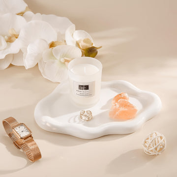 1 pieza de bandeja elegante de joyería de resina con diseño floral - Ideal para relojes, anillos y pulseras, regalo perfecto para cumpleaños, fiestas y aniversarios, caja de regalo de joyería
