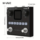 Guitarra eléctrica digital M-VAVE con efectos integrados BLACKBOX, caja pequeña negra multifunción, altavoz monobloque para teléfono móvil y grabación analógica de sonido
