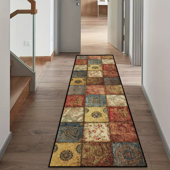 1 Pieza, Alfombra Creativamente Diseñada Para El Pasillo Del Restaurante, De Pasillo Elegante Para La Sala De Estar, Corredor De Moda Para El Balcón, Alfombra De Bienvenida Lavable Para Salones De Banquetes Y Alfombras Largas Para Escaleras De Hoteles De