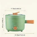 Cocina eléctrica para pot y fideos, sartén eléctrica de doble calor de conservación, antiadherente, multiusos para freír, cocinar a fuego lento y hervir, fácil de limpiar, conducción de calor rápida, experiencia de cocina duradera y resistente a altas te