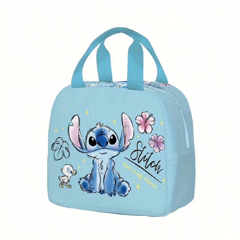 DISNEY Stitch Bolsa Térmica Reutilizable para Almuerzo, Contenedor Portátil de Contacto No Comestible para Mujeres y Hombres, Ideal para Trabajo, Picnic o Viaje, Regreso a la Escuela