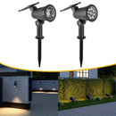 Luz solar para jardín con sensor automático, diseño duradero en plástico, batería de litio, iluminación eficiente para decoración de césped y jardín, luz moderna para exteriores | Luz solar para exteriores | Luz de plástico resistente