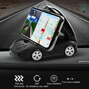 Soporte para Teléfono de Salpicadero Giratorio 360° para Coche - Diseño Plegable, Material ABS, Estilo Deportivo Rojo con Detalles Negros, Compatible con la Mayoría de Vehículos, Soporte para Teléfono en el Coche