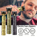 Máquina de afeitar eléctrica recargable para hombre, cortadora de barba y vello facial, diseño retro, con carga USB, ideal para regalo de novio o esposo, uso en casa o barbería