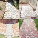 Modelo de sendero, moldes de piedra, moldes de hormigón para superficies de pavimentación, piedras de paso, máquinas de pavimentación, moldes de sendero, adecuados para jardines y césped de bricolaje, uno en negro.