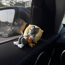 Decoración de auto con diseño de caricatura de los adorables gato y ratón, Tom y Jerry, artesanal y sin necesidad de energía