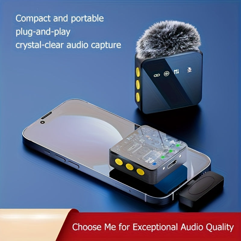 Microfono Clip-On con Cancelación de Ruido Integrada, USB-C Plug & Play, Control de Micrófono con Un Toque, Diseño Compacto y Portátil - Compatible para Streaming, Podcasts, YouTube, Clases en Línea, Reuniones - Ideal para Hogar, Estudio, Viajes, Mini Mi