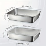 Juego de 10 recipientes de acero inoxidable para almacenar alimentos, apilables, con tapas herméticas, ideales para refrigerador y congelador, perfectos para preparar comidas y organizar la cocina, temporada de graduación, regreso a clases y verano