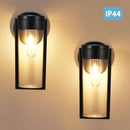 Luces solares para exteriores LED, luces de pared cilíndricas, adecuadas para patios, jardines, senderos y decoración de paisajes. Luces para césped, luces de pared, 2/4/6 piezas.